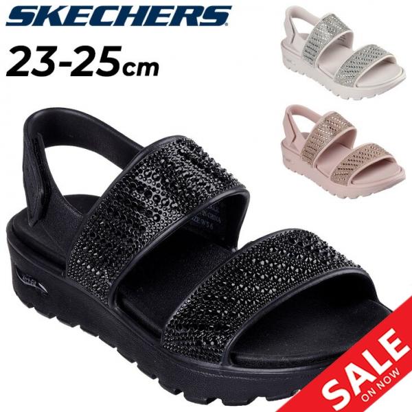 美品 スケッチャーズ アーチフィットスリップインズ サンダル ブラック 22cm SKECHERS スケッチャーズ レディース サンダル ARCH FIT