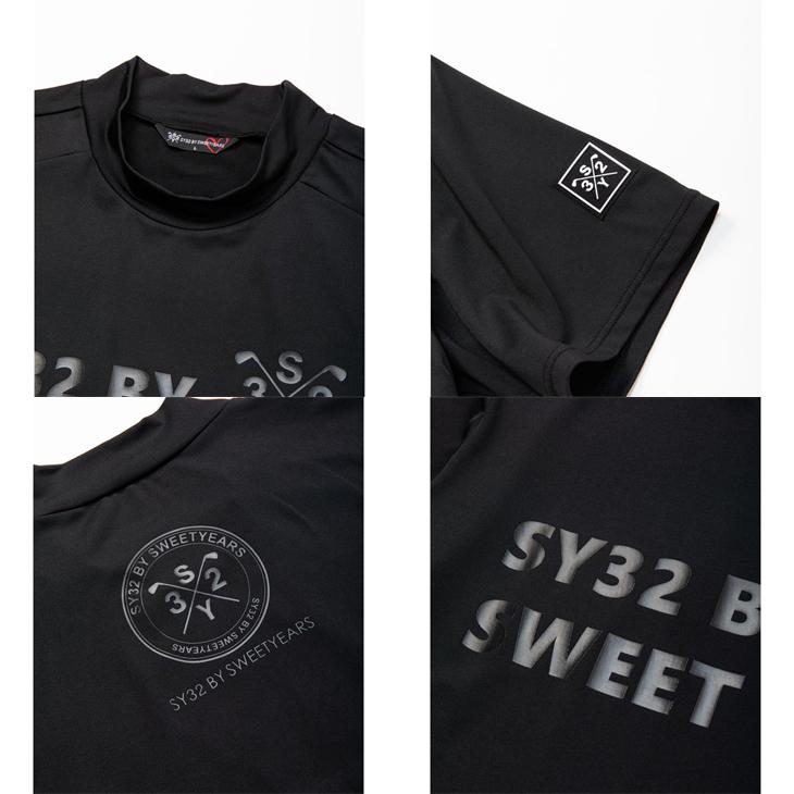 sy32 by sweet years ゴルフシャツ メンズ SY32 by SWEET YEARS GOLF メンズ ハイネックシャツ 長袖