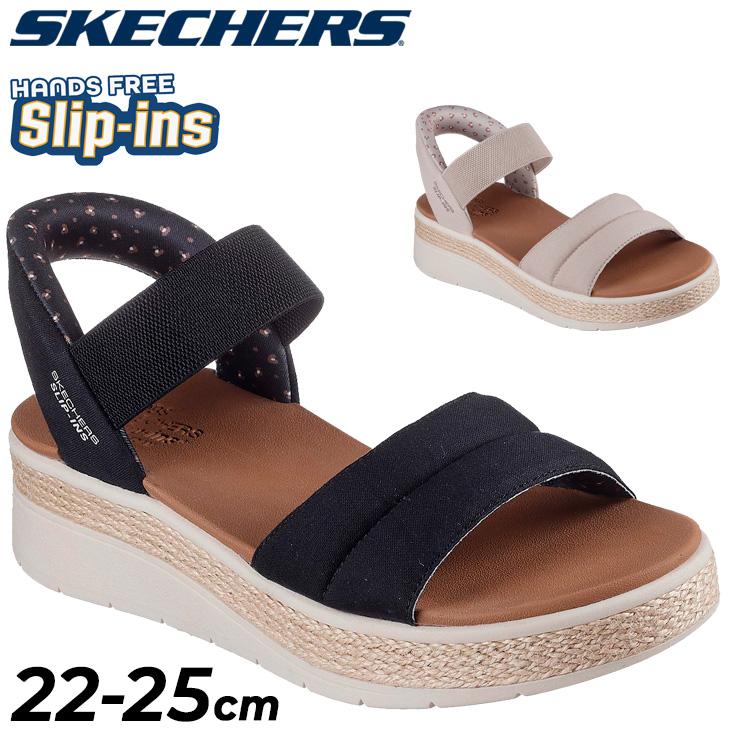 【新品】SKECHERS スケッチャーズ サンダル BOBS 24 レディース SKECHERS スケッチャーズ レディース サンダル スリップインズ