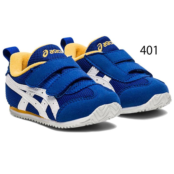 お値引き！【新品未使用】asics×familiarスニーカー青13.0cm ASICS（アシックス） ベビーシューズ キッズ スニーカー 13.0-15.5cm