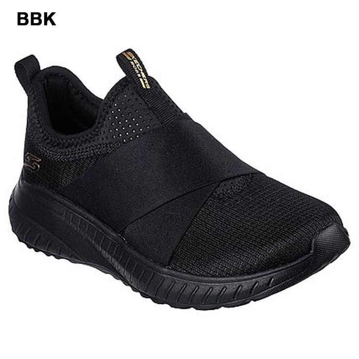 スケッチャーズ　レディーススニーカー　フラットシューズ　黒シューズ　スリッポン SKECHERS（スケッチャーズ） スリップインズ スニーカー レディース