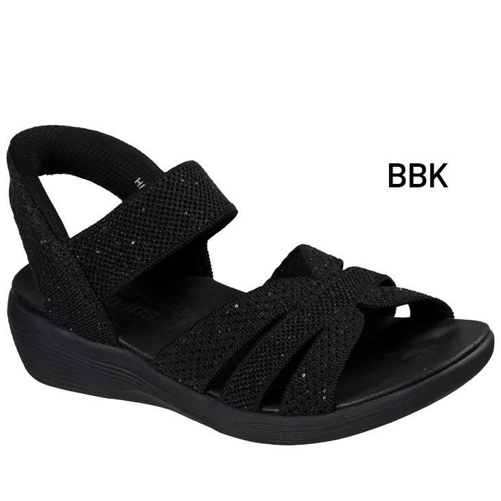 SKECHERS Slip-ins スリップイン サンダル 黒　24 SKECHERS（スケッチャーズ） スリップインズ サンダル レディース