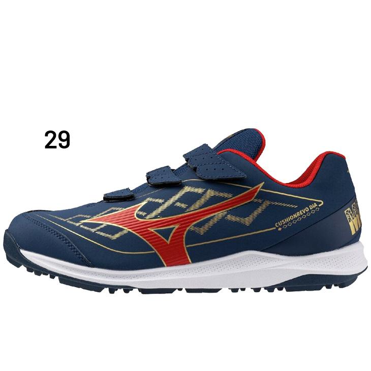て*ん様 Mizuno FUELCELL トレーニングシューズ ネイビー/レッド MIZUNO（ミズノ） 野球 トレーニングシューズ 3E相当 メンズ ユニ