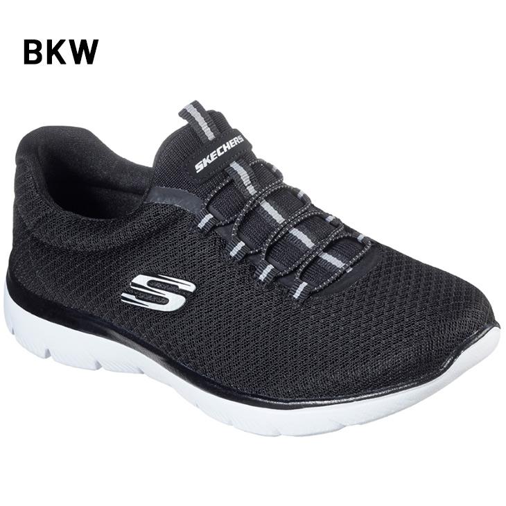 スケッチャーズ スニーカー レディース SKECHERS SUMMITS スリッポンスニーカー ゴムひも スリップオン 履きやすい 女性 婦人靴 ウォーキング /12980 | SKECHERS | 01