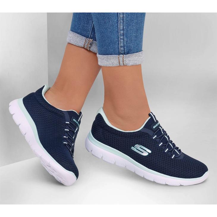スケッチャーズ スニーカー レディース SKECHERS SUMMITS スリッポンスニーカー ゴムひも スリップオン 履きやすい 女性 婦人靴 ウォーキング /12980 | SKECHERS | 07