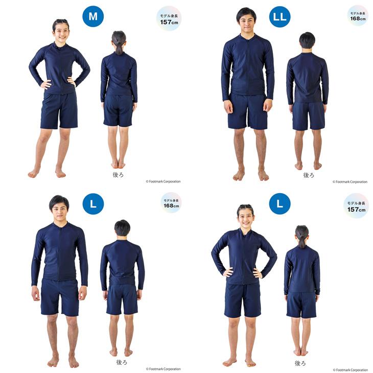 FOOTMARK（フットマーク） 男女共用 水着 トップス S−LLサイズ 長袖