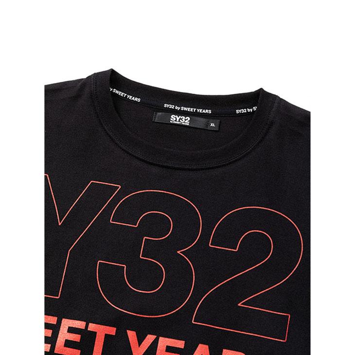 Tシャツ 長袖 メンズ SY32 by SWEET YEARS スウィートイヤーズ プリントT  カジュアル スポーティ 男性用 メンズウェア ロンT 長袖シャツ カットソー /13536J｜apworld｜09