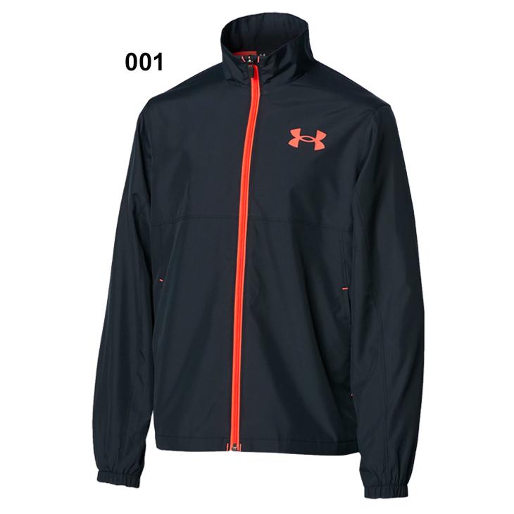 ジュニア ウィンドブレーカー アウター 130-160cm キッズ 子供服/アンダーアーマー UNDERARMOUR UAトリコット  ラインジャケット/裏トリコット起毛 保温 /1368589