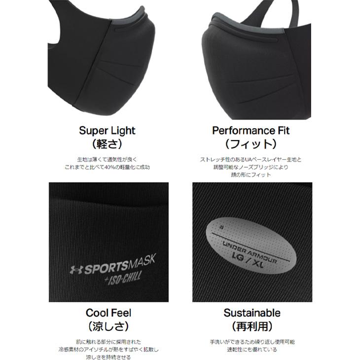 UNDER ARMOUR（アンダーアーマー） スポーツマスク UNDERARMOURUA 3層