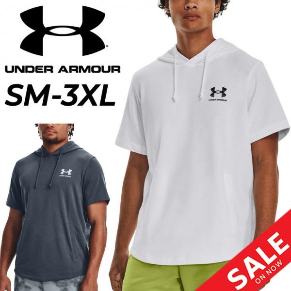 UNDER ARMOUR（アンダーアーマー） パーカー 半袖 メンズ プルオーバー