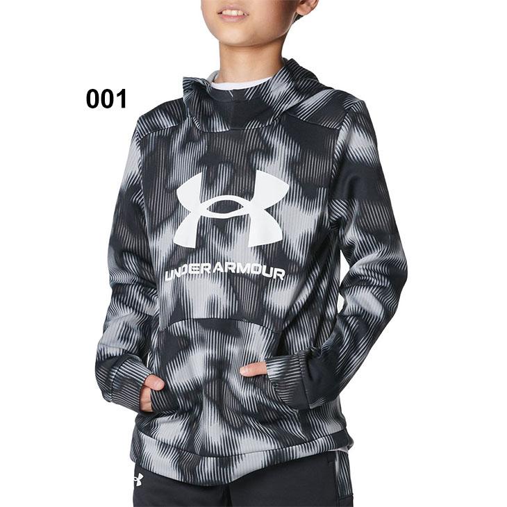 アンダーアーマー　パーカー　スウェット　プルオーバー　キッズ　ブラック　YMD UNDER ARMOUR（アンダーアーマー） キッズ パーカー スウェット 女の子