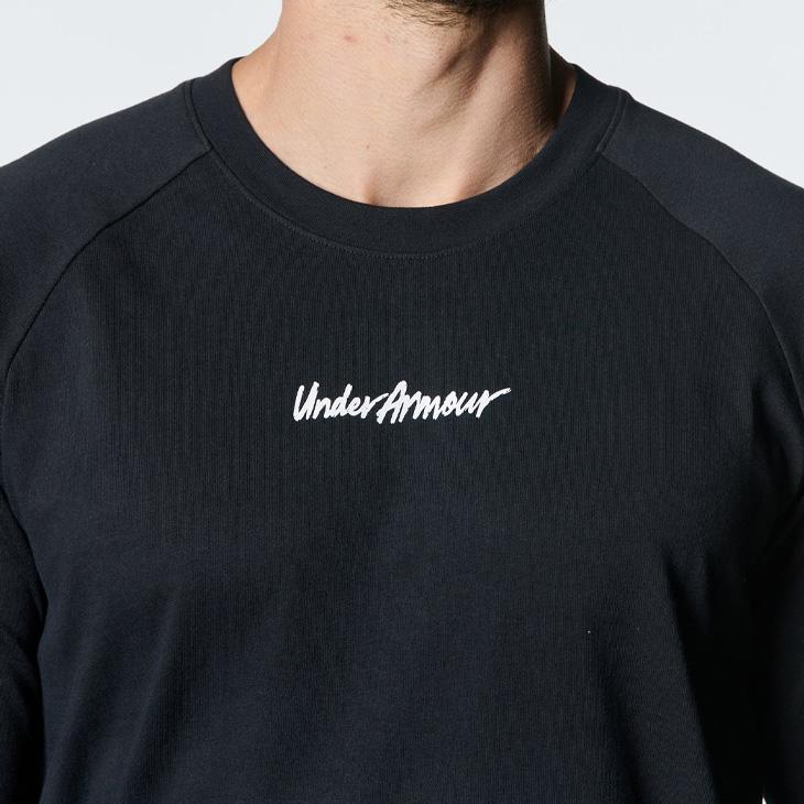 アンダーアーマー 長袖 Tシャツ メンズ UNDER ARMOUR トレーニング フィットネス メンズウェア 吸汗速乾 ブラック ホワイト 黒 白 クルーネック /1381359｜apworld｜06