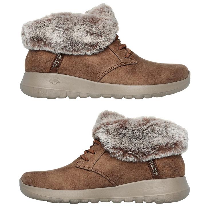 【未使用】スケッチャーズ　スリップインズ　ショートブーツ　ブラウン　完売品　24 SKECHERS（スケッチャーズ） スリップインズ ショートブーツ