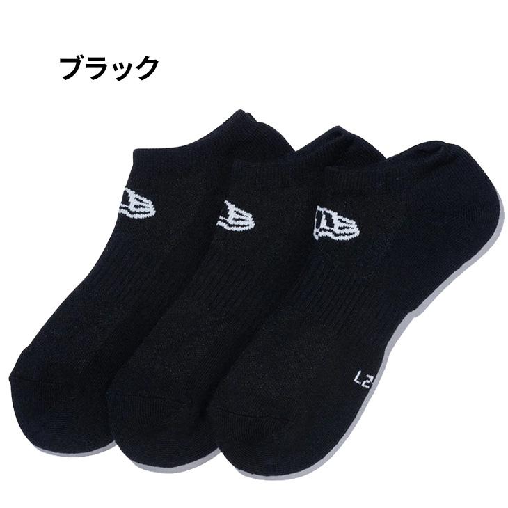 ニューエラ 靴下 3足組 ショートソックス 21-29cm メンズ レディース ジュニア NEW ERA ソックス ショート 3ペア ショート丈 スニーカーソックス くつ下 /145181 | NEW ERA | 02