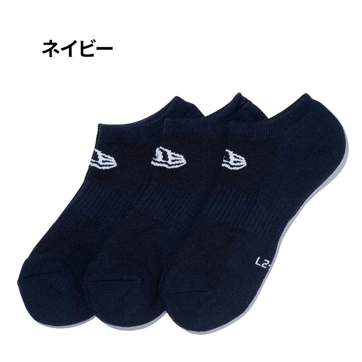 ニューエラ 靴下 3足組 ショートソックス 21-29cm メンズ レディース ジュニア NEW ERA ソックス ショート 3ペア ショート丈 スニーカーソックス くつ下 /145181 | NEW ERA | 03