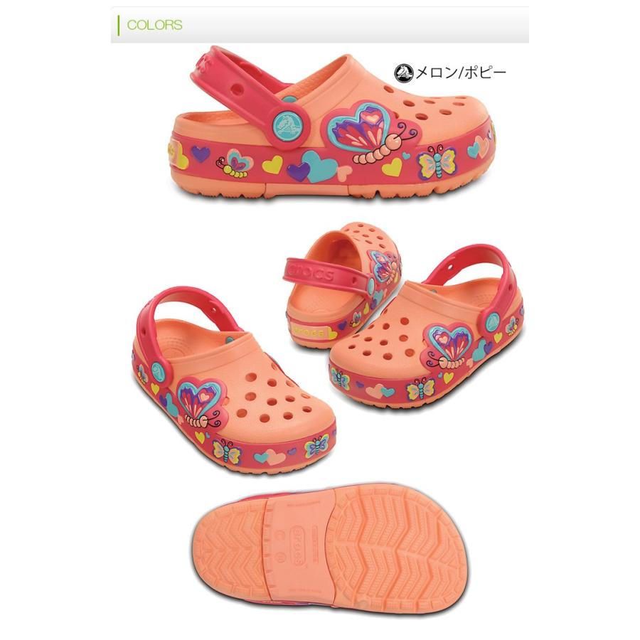 クロックス Crocs キッズサンダル 光る Led搭載 Crocsスライツ バタフライ クロッグ 子供 女の子 かわいい ちょうちょ シューズ 靴 Apworld 通販 Paypayモール
