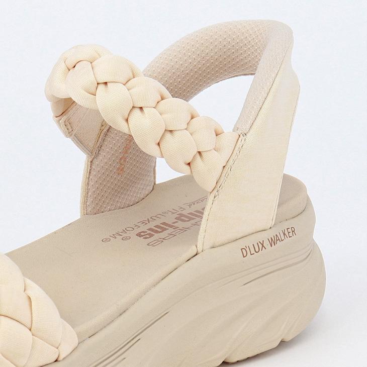 スケッチャーズ スリップインズ サンダル レディース SKECHERS Slip-ins D'LUX WALKER SANDAL-DAILY TWI 厚底 手を使わずに履ける ハンズフリー /163589の画像