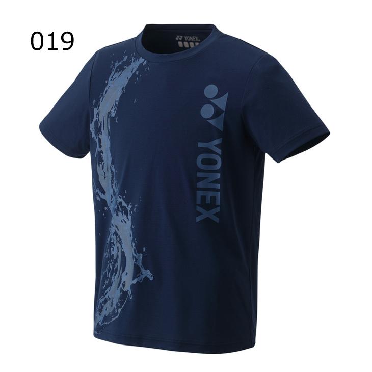 YONEX バドミントン Tシャツ 青 グラフィック YONEX 半袖 Tシャツ メンズ レディース ヨネックス バドミントン