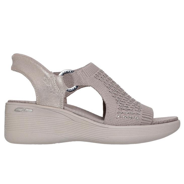 スケッチャーズ スリップインズ ウェッジサンダル レディース SKECHERS Slip-ins PIER-LITE 女性 ウェッジソール ラインストーン ハンズフリー /188001の画像