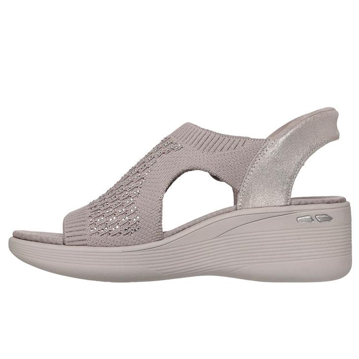 スケッチャーズ スリップインズ ウェッジサンダル レディース SKECHERS Slip-ins PIER-LITE 女性 ウェッジソール ラインストーン ハンズフリー /188001の画像