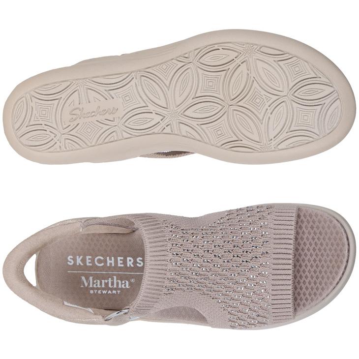 スケッチャーズ スリップインズ ウェッジサンダル レディース SKECHERS Slip-ins PIER-LITE 女性 ウェッジソール ラインストーン ハンズフリー /188001の画像