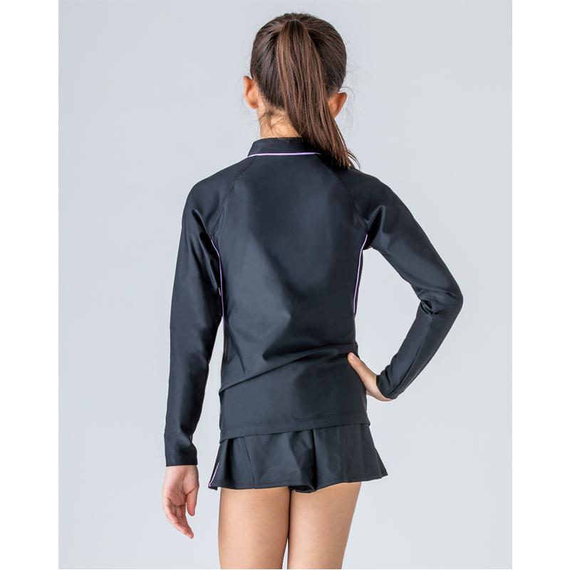 キッズ ラッシュガード 長袖 水着 女の子 子ども ナイキ Nike Girls ロングスリーブ フルジップ 子供用 1 160サイズ 日焼け対策 12 返品不可 Apworld 通販 Paypayモール