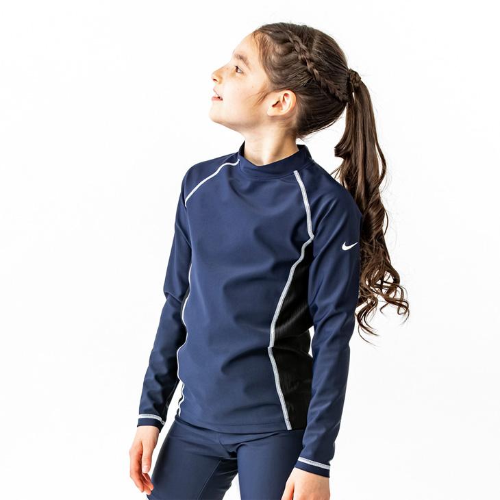NIKE（ナイキ） キッズ ラッシュガード 長袖 ジュニア 女の子 NIKE