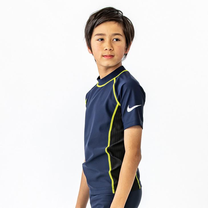 美品★NIKE ラッシュガード スイムウェア セット メンズ NIKE ナイキ ラッシュガード 長袖 ジップアップ キッズ 水着