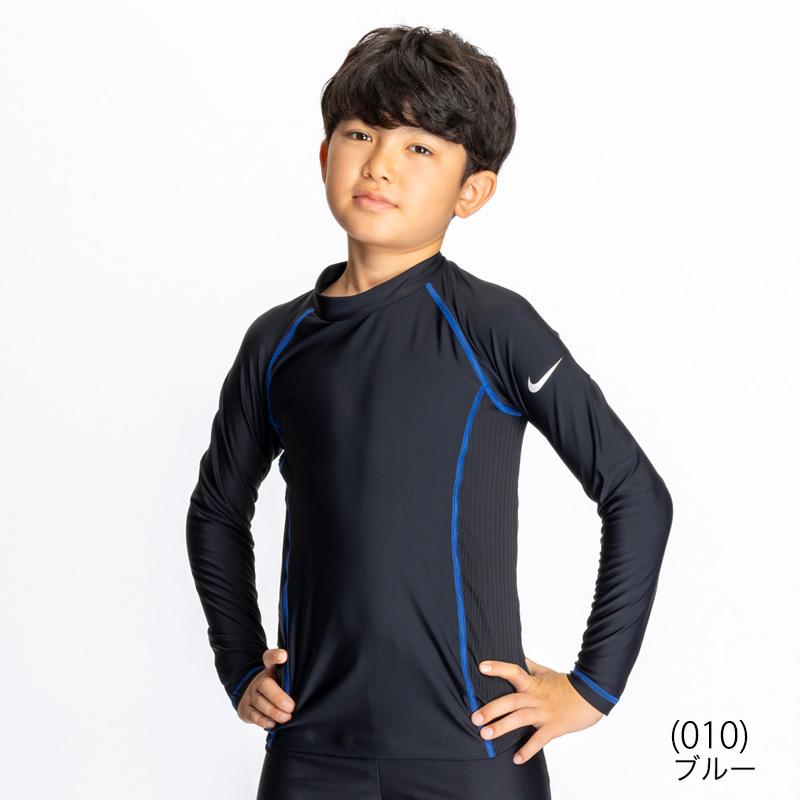 ラッシュガード NIKE ナイキ キッズ 男の子 長袖 子供 フードなし 子ども 130 140 150 160cm NESSD829 N001 黒 ブラック 3Dスウッシュ長袖ジップハイドロガード ジップアップ 水着 ブラック NIKE ラッシュガード 子供 長袖 フードなし キッズ ナイキ 黒