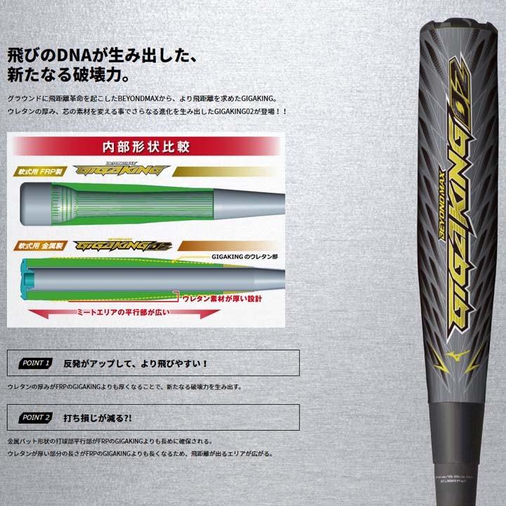 野球 バット 軟式用 ミズノ MIZUNO ビヨンドマックス ギガキング02 FRP