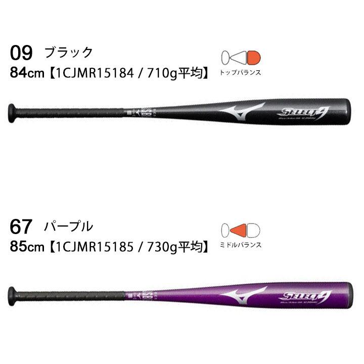 野球バット 金属バット 一般 ミズノ mizuno SELECT9 一般軟式用