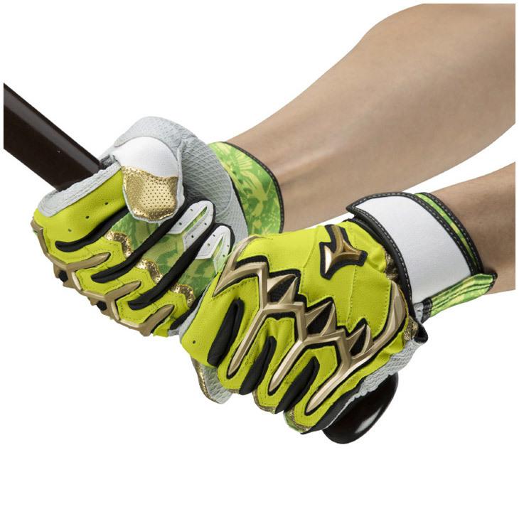 MIZUNO バッティング手袋 両手用 野球 ミズノ mizuno シリコン