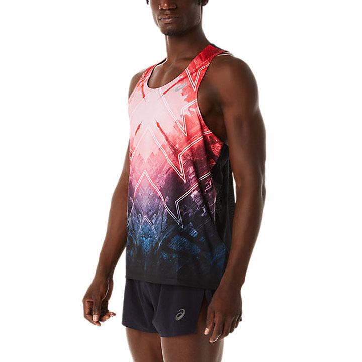 シングレット☆ランニング 陸上 アシックス レーシングシャツ 海外サイズL- アシックス陸上ウエア シングレット XS(海外サイズ)