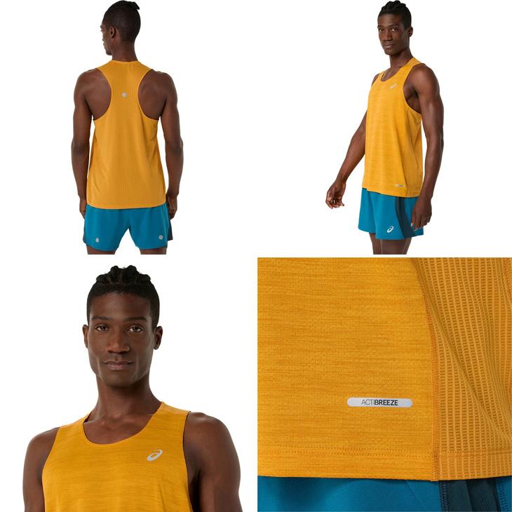 アシックス ランニングウェア シャツ メンズ 海外サイズ S-XLサイズ asics ROAD ランニングシングレット 男性 マラソン レース トレラン 陸上 /2011D478 | ASICS | 10