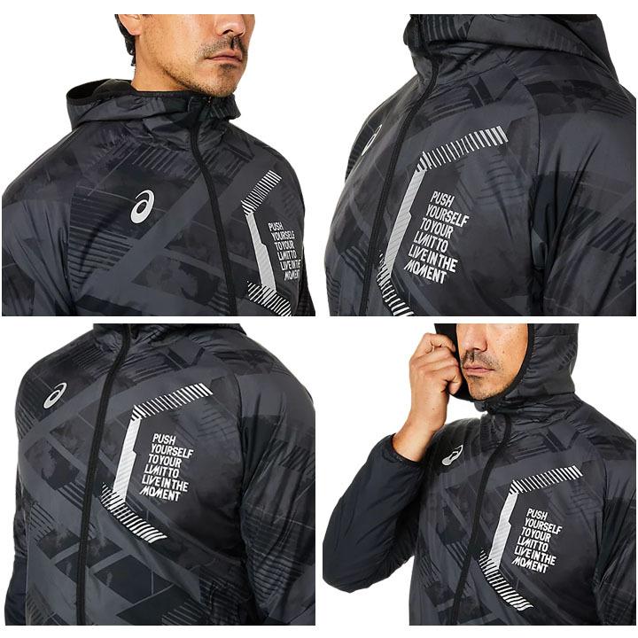 メンズ裏起毛アウター ASICS ウィンドブレーカー 裏起毛 ジャケット アウター メンズ