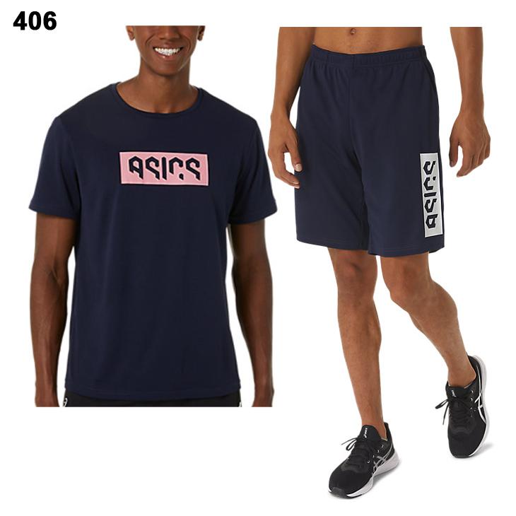 ASICS アシックス 半袖Tシャツ ハーフパンツ 上下 メンズ HEX