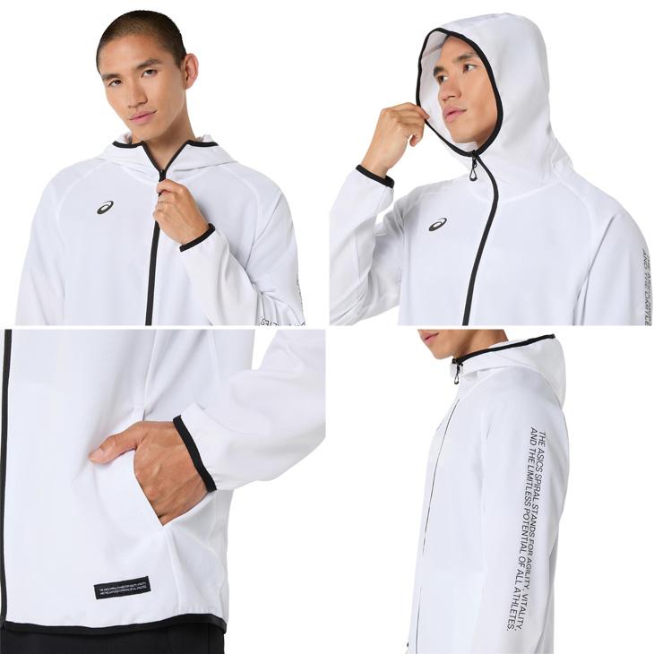 アシックス トレーニングジャケット メンズ レディース M-2XLサイズ 長袖 薄手 クロスジャージ asics ドライクロスフーディー 吸汗速乾  UVケア /2033C021 | ASICS | 11