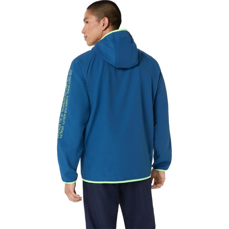 アシックス トレーニングジャケット メンズ レディース M-2XLサイズ 長袖 薄手 クロスジャージ asics ドライクロスフーディー 吸汗速乾  UVケア /2033C021 | ASICS | 05