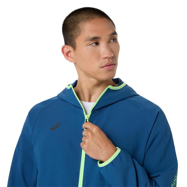 アシックス トレーニングジャケット メンズ レディース M-2XLサイズ 長袖 薄手 クロスジャージ asics ドライクロスフーディー 吸汗速乾  UVケア /2033C021 | ASICS | 06