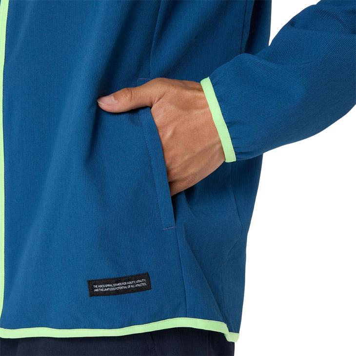 アシックス トレーニングジャケット メンズ レディース M-2XLサイズ 長袖 薄手 クロスジャージ asics ドライクロスフーディー 吸汗速乾  UVケア /2033C021 | ASICS | 07