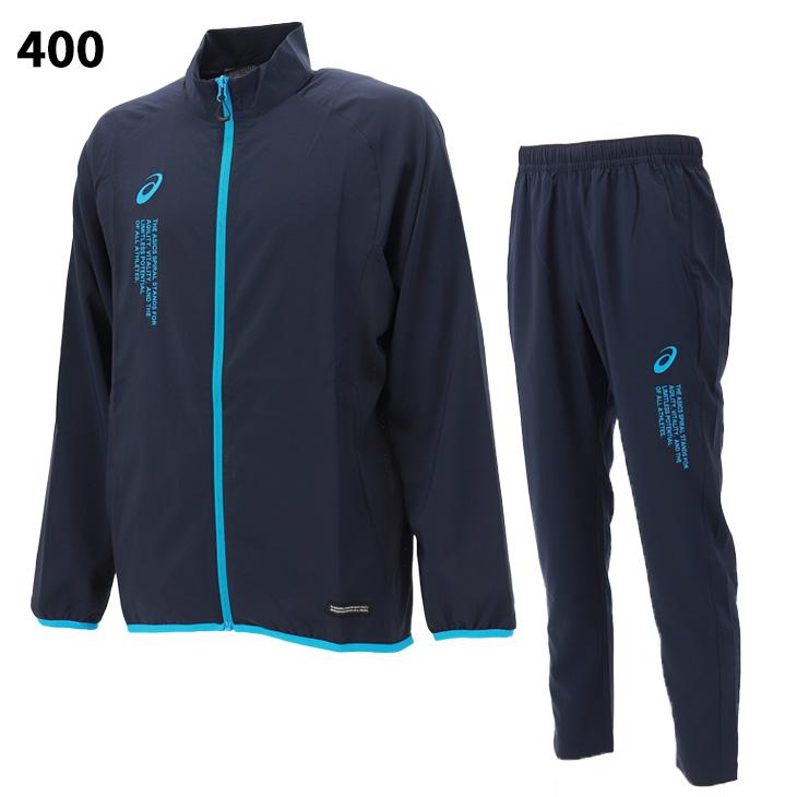 ASICS ジャージ上下セット Lサイズ ネイビー ASICS（アシックス） ジャージ メンズ 上下 ブランド セットアップ