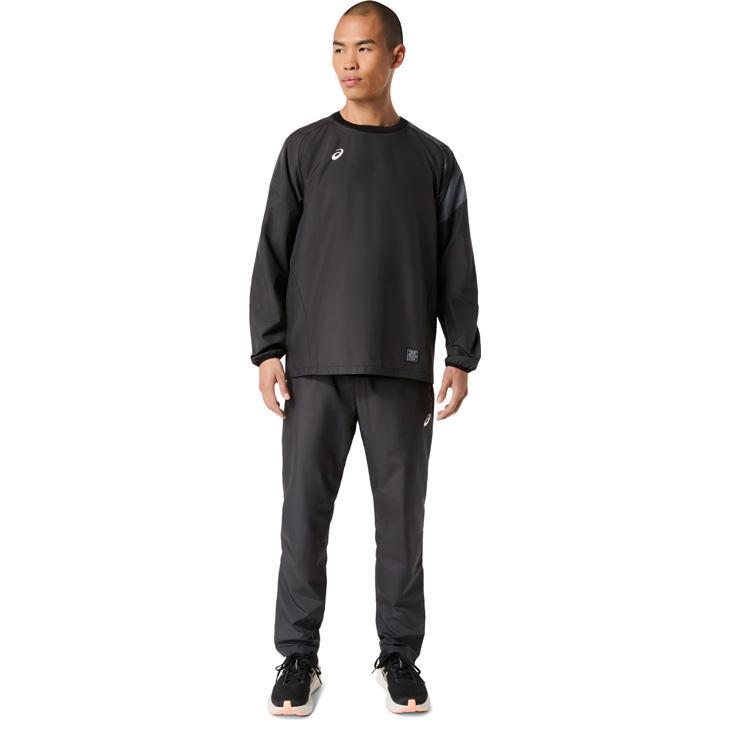 SOLum ピステ上下セット長袖 ブラック Mサイズ ASICS（アシックス） ピステ 上下セット メンズ レディース M-XLサイズ