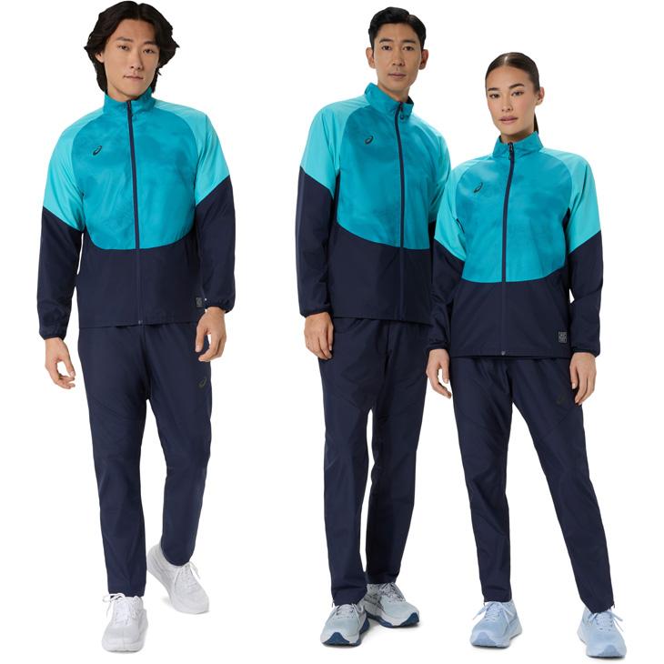 美品　ASICS　アシックス　ウインドブレーカー　Ｌ　上下 ASICS（アシックス） ウインドブレーカー 上下セット メンズ