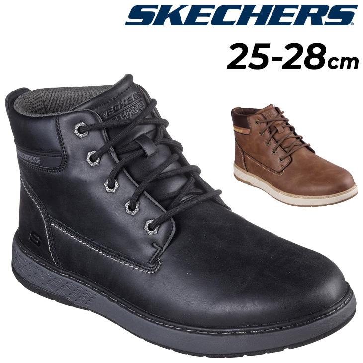 SKECHERS（スケッチャーズ） メンズ 防水 レースアップブーツ シューズ