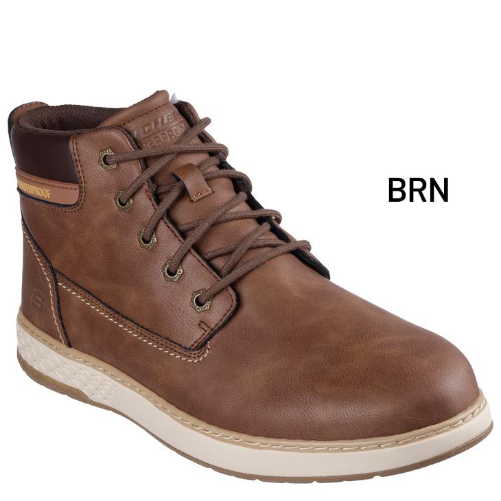 SKECHERS（スケッチャーズ） メンズ 防水 レースアップブーツ シューズ