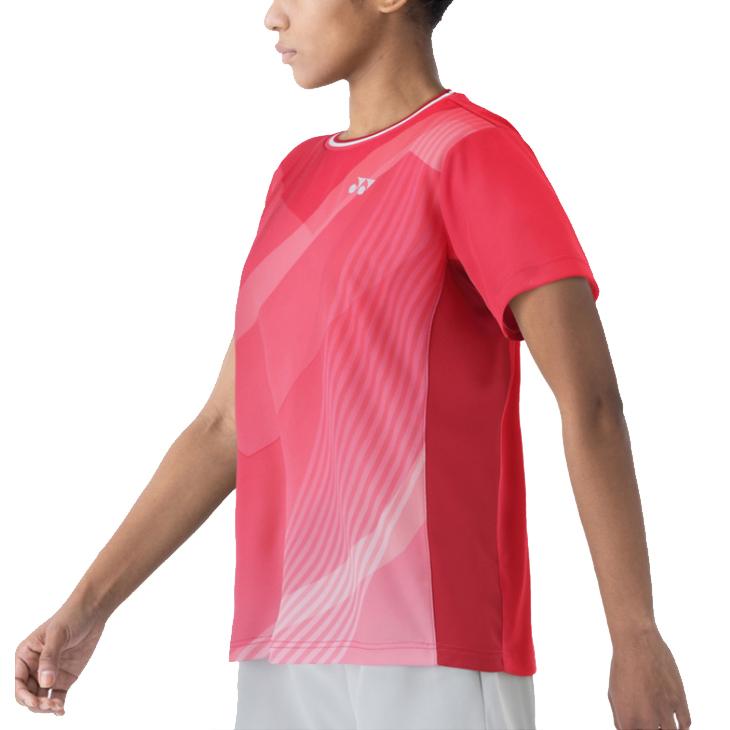YONEX バドミントンゲームシャツ　WOMEN L ピンク 楽天市場】ヨネックス バドミントン レディース ゲームシャツ