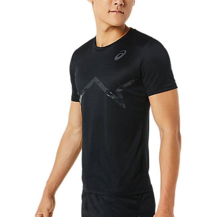 半袖 Tシャツ メンズ asics アシックス プリントクール/涼感 ドライ ランニング スポーツウェア ジョギング トレーニング 男性 トップス/2091A574｜apworld｜06