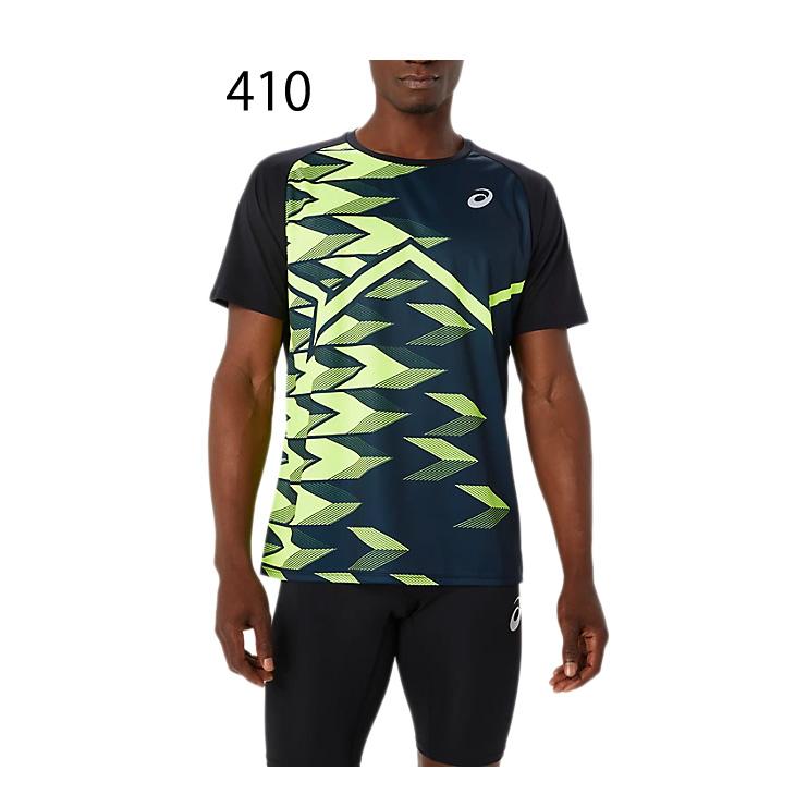 アシックス 半袖 Tシャツ メンズ asics TRACKELITE クール半袖シャツ 陸上競技 トレーニング ランニング マラソン トラック競技 スポーツウェア /2091A666｜apworld｜03