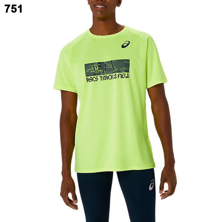 ASICS アシックス 半袖 Tシャツ メンズ asics プリントT クルー