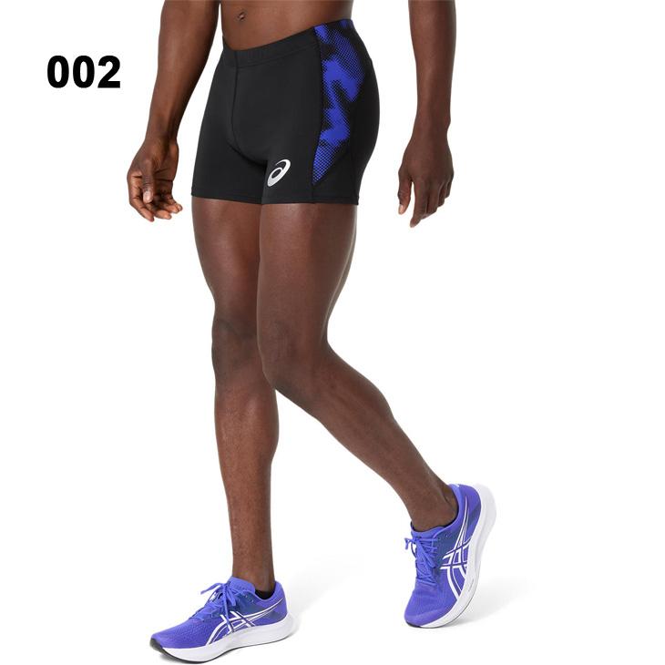 アシックス メンズ 陸上競技 asics トラックグラフィックショートタイツ 吸汗速乾 ドライ ストレッチ 陸上スパッツ トラック競技 練習 部活 /2091A830 | ASICS | 02